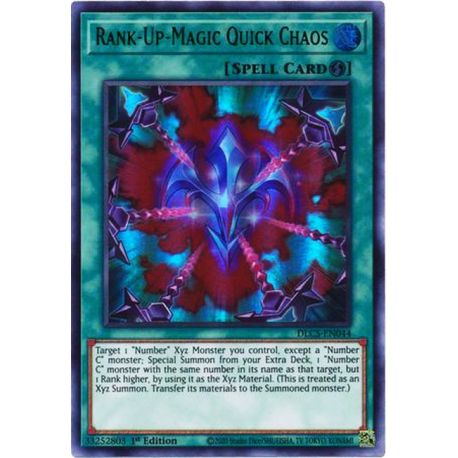 YGO DLCS-EN044 Chaos Rapide Magie-Rang-Plus (Blue)  / Rank-Up-Magic Quick Chaos (Blue)