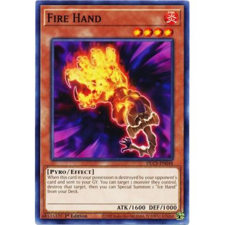 YGO DLCS-EN048 Main de Feu  / Fire Hand