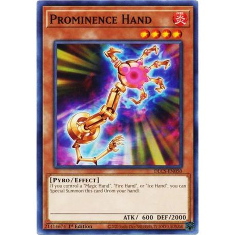YGO DLCS-EN050 Main de la Proéminence  / Prominence Hand
