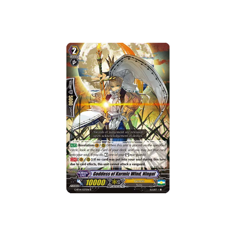 Vanguard_TCG_card_G-BT14_037EN_R_Goddess_of_Karmic_Wind_Ningal_Divine_Dragon_Apocrypha