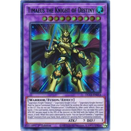 YGO DLCS-EN054 Timaeus the Knight of Destiny (Blue)