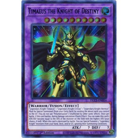 YGO DLCS-EN054 Timaeus the Knight of Destiny (Green)
