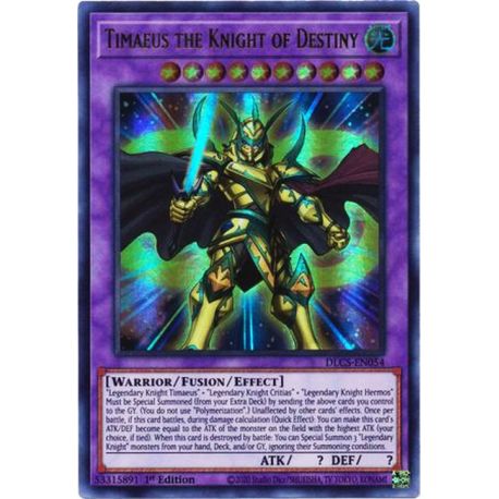 YGO DLCS-EN054 Timaeus the Knight of Destiny (Purple)