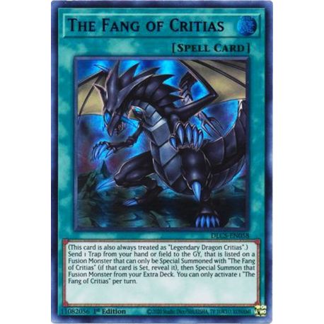 DLCS-EN058 Ultra Rare 1st Edition BLUE The Fang of Critias 
