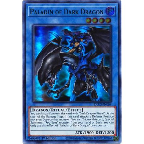 YGO DLCS-EN069 Paladin du Dragon Noir (Blue)  / Paladin of Dark Dragon (Blue)