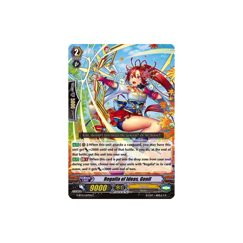 Vanguard_TCG_card_G-BT14_067EN_C_Regalia_of_Ideas_Genil_Divine_Dragon_Apocrypha