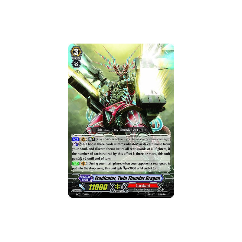 Vanguard_TCG_card_FC02_014EN_RRR_Eradicator_Twin_Thunder_Dragon_Fighters_Collection_2014