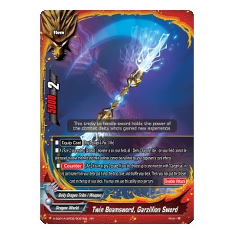 BFE S-SS01A-SP02/0027EN RR Twin Beamsword, Garzillion Sword