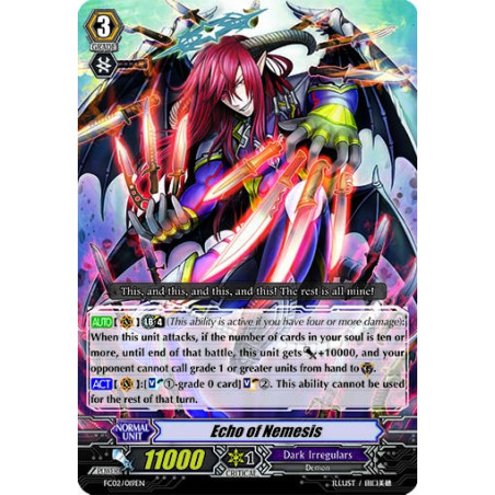 Vanguard_TCG_card_FC02_019EN_RRR_Echo_of_Nemesis_Fighters_Collection_2014