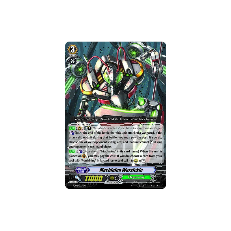 Vanguard_TCG_card_FC02_025EN_RRR_Machining_Warsickle_Fighters_Collection_2014