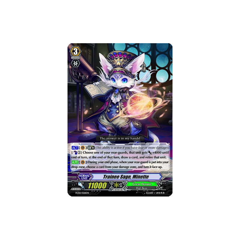 Vanguard_TCG_card_FC02_026EN_RRR_Trainee_Sage_Minette_Fighters_Collection_2014