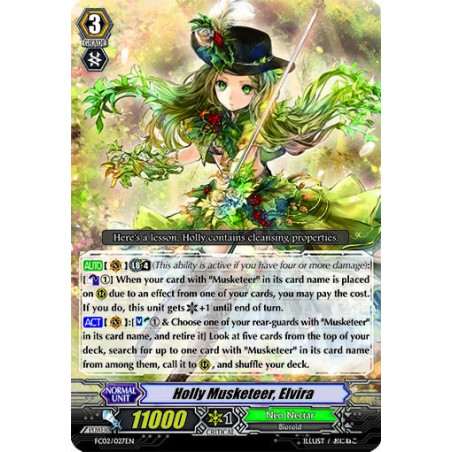 Vanguard_TCG_card_FC02_027EN_RRR_Holly_Musketeer_Elvira_Fighters_Collection_2014