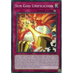 Sun God Unification LED7-EN007 Super Rare Yu-Gi-Oh Card 1st Edition New 