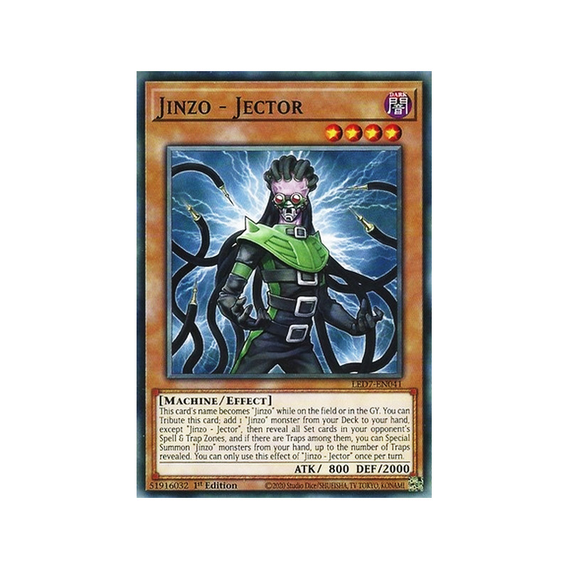Jector 1st Edition LED7-EN041 Yu-Gi-Oh Legendary Duelists Rage of Ra 3x Jinzo
