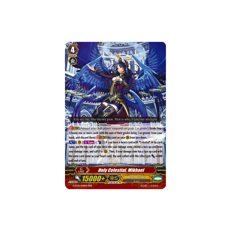 Vanguard_TCG_card_G-FC01_009ENRRR_Holy_Celestial_Mikhael_Fighters_Collection_2015