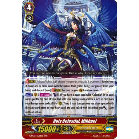 Vanguard_TCG_card_G-FC01_009ENRRR_Holy_Celestial_Mikhael_Fighters_Collection_2015