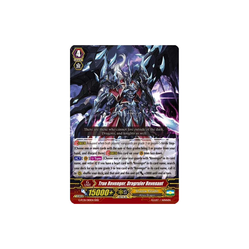 Vanguard_TCG_card_G-FC01_010ENRRR_True_Revenger_Dragruler_Revenant_Fighters_Collection_2015