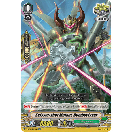 V-BT10/029EN Scissor-shot Mutant, Bombscissor Phantom Dragon Aeon Car