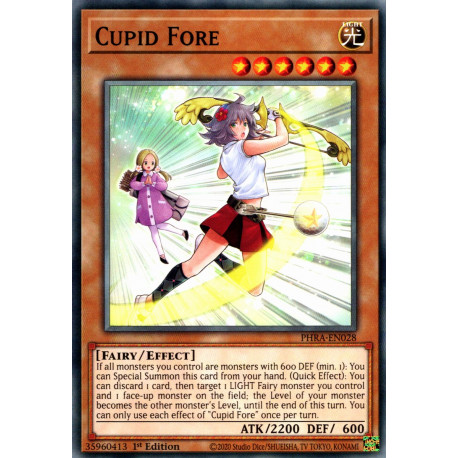 YUGIOH TCG PHRA-EN028 Cupid Fore Common 1st Edition NM