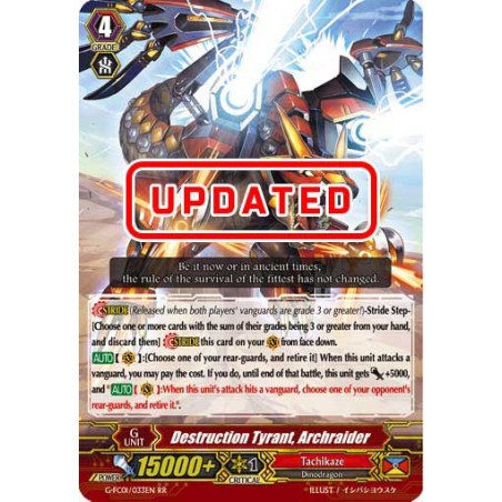 Vanguard_TCG_card_G-FC01_033ENRR_Destruction_Tyrant_Archraider_Fighters_Collection_2015