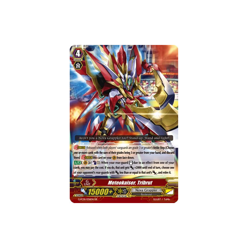 Vanguard_TCG_card_G-FC01_036ENRR_Meteokaiser_Tribrut_Fighters_Collection_2015