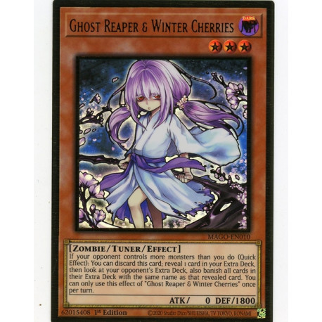 3x Ghost Reaper & Winter Cherries 1st Edition Ultra Rare DUDE-EN002 Yu-Gi-Oh NM 
