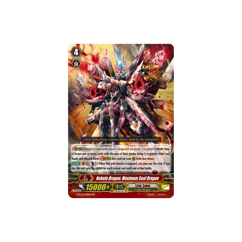 Vanguard_TCG_card_G-FC01_038ENRR_Nebula_Dragon_Maximum_Seal_Dragon_Fighters_Collection_2015_Winter