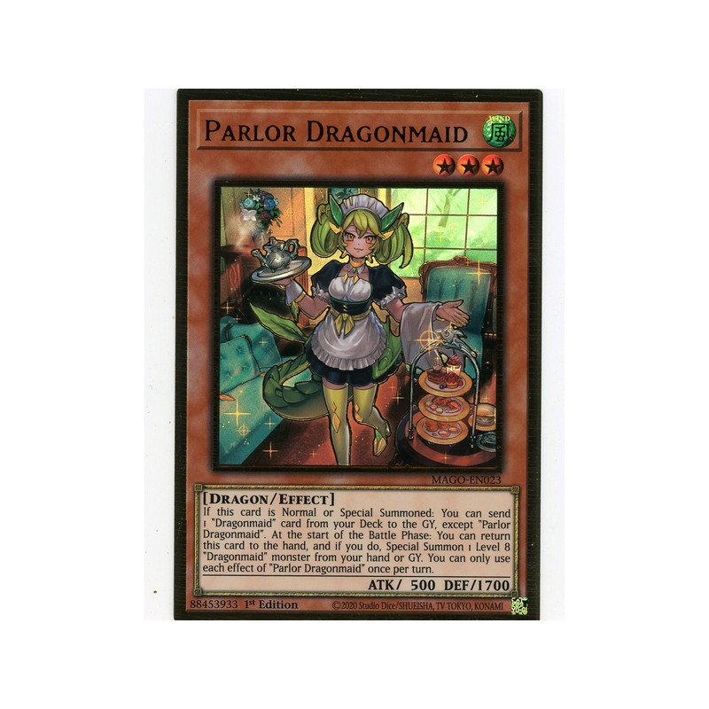 Premium Gold Rare MAGO-EN023 Parlor Dragonmaid 1st Edition NM X1 