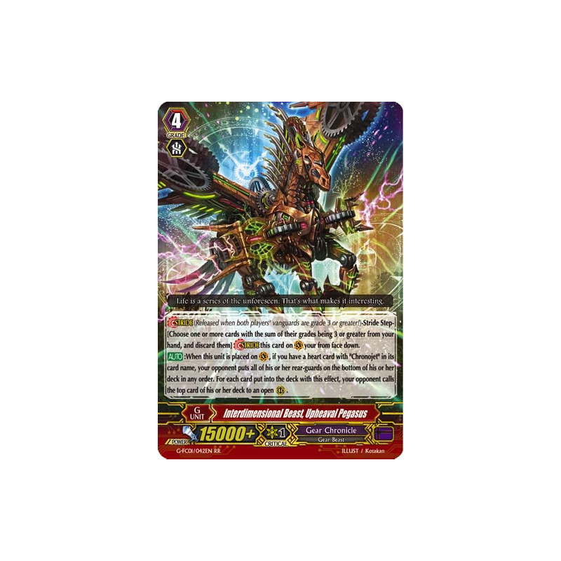 Vanguard_TCG_card_G-FC01_042ENRR_Interdimensional_Beast_Upheaval_Pegasus_Fighters_Collection_2015_Winter
