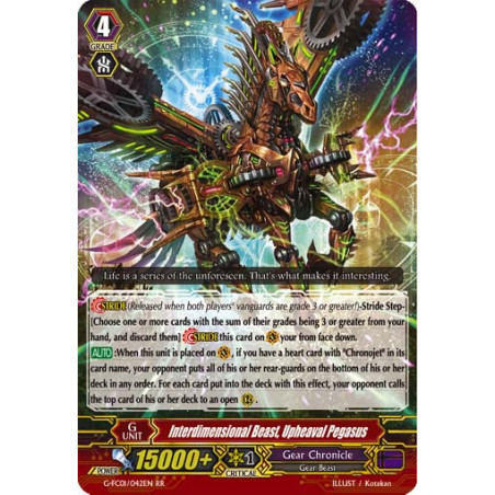 Vanguard_TCG_card_G-FC01_042ENRR_Interdimensional_Beast_Upheaval_Pegasus_Fighters_Collection_2015_Winter