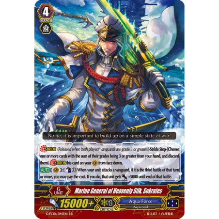 Vanguard_TCG_card_G-FC01_045ENRR_Marine_General_of_Heavenly_Silk_Sokrates_Fighters_Collection_2015_Winter