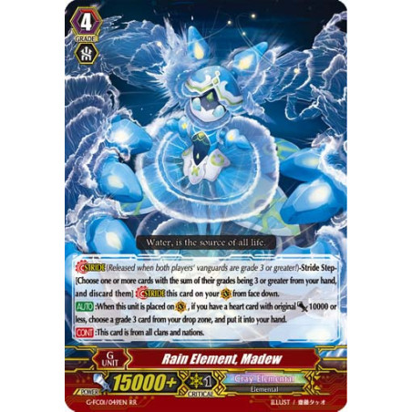 Vanguard_TCG_card_G-FC01_049ENRR_Rain_Element_Madew_Fighters_Collection_2015_Winter