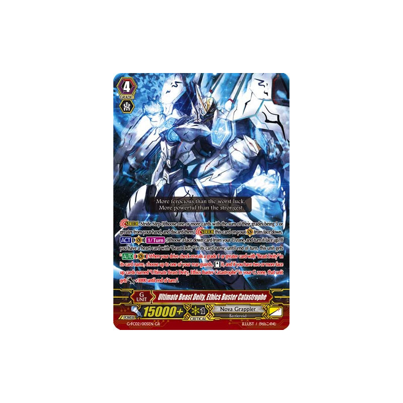 Vanguard_TCG_card_G-FC02_005ENGR_Ultimate_Beast_Deity_Ethics_Buster_Catastrophe_Fighters_Collection_2015_Winter