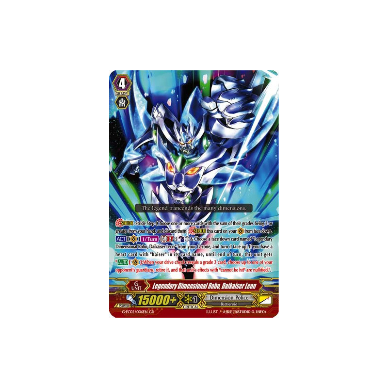 Vanguard_TCG_card_G-FC02_006ENGR_Legendary_Dimensional_Robo_Daikaiser_Leon_Fighters_Collection_2015_Winter