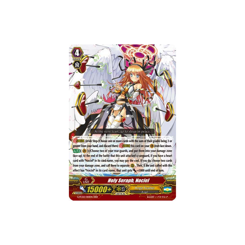 Vanguard_TCG_card_G-FC02_010ENRRR_Holy_Seraph_Nociel_Fighters_Collection_2015_Winter