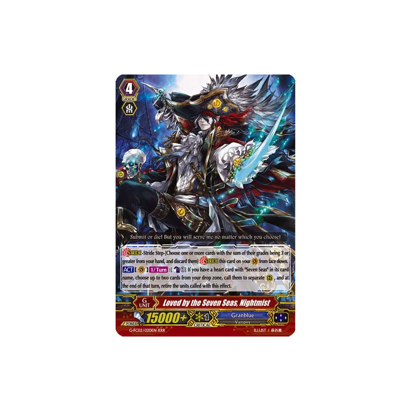 Vanguard_TCG_card_G-FC02_020ENRRR_Loved_by_the_Seven_Seas_Nightmist_Fighters_Collection_2015_Winter