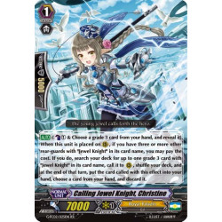 Vanguard_TCG_card_G-FC02_025ENRR_Calling_Jewel_Knight_Christine_Fighters_Collection_2016