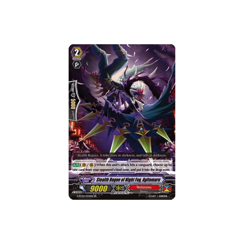 Vanguard_TCG_card_G-FC02_032ENRR_Stealth_Rogue_of_Night_Fog_Agitomaru_Fighters_Collection_2016