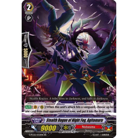 Vanguard_TCG_card_G-FC02_032ENRR_Stealth_Rogue_of_Night_Fog_Agitomaru_Fighters_Collection_2016