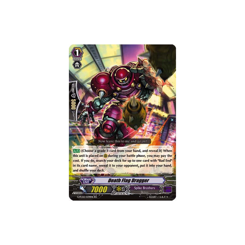 Vanguard_TCG_card_G-FC02_039ENRR_Death_Flag_Dragger_Fighters_Collection_2016