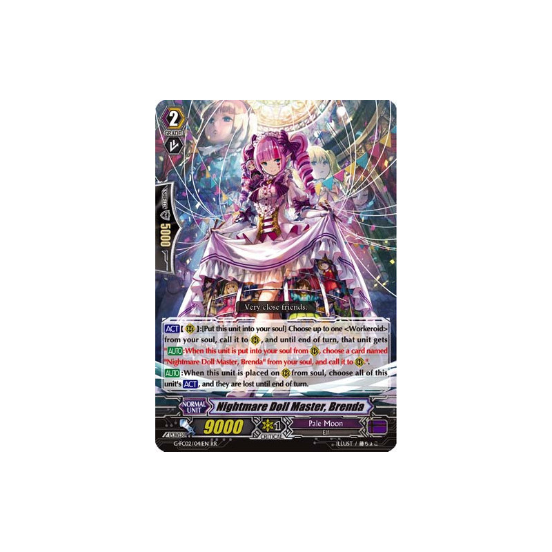 Vanguard_TCG_card_G-FC02_041ENRR_Nightmare_Doll_Master_Brenda_Fighters_Collection_2016