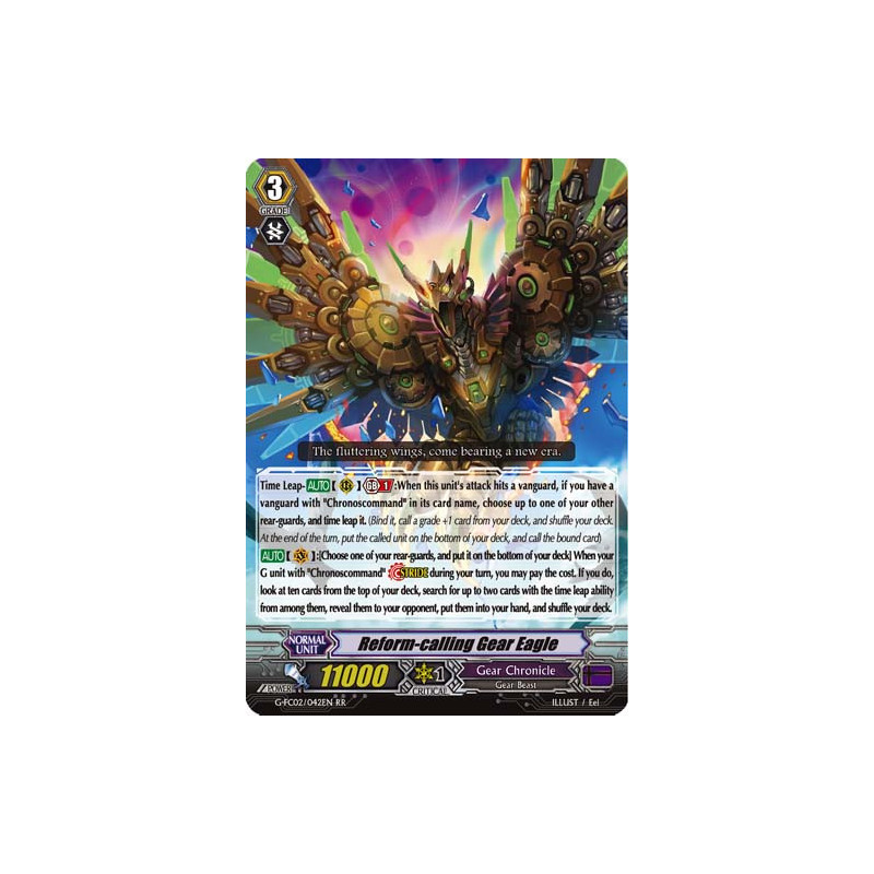 Vanguard_TCG_card_G-FC02_042ENRR_Reform-calling_Gear_Eagle_Fighters_Collection_2016
