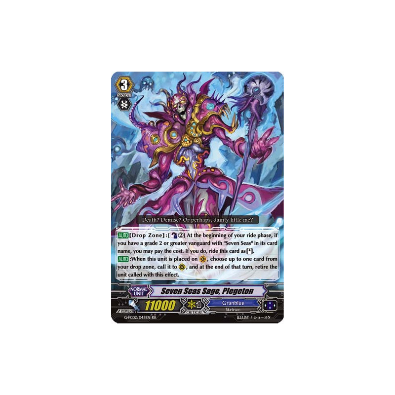 Vanguard_TCG_card_G-FC02_043ENRR_Seven_Seas_Sage_Plegeton_Fighters_Collection_2016