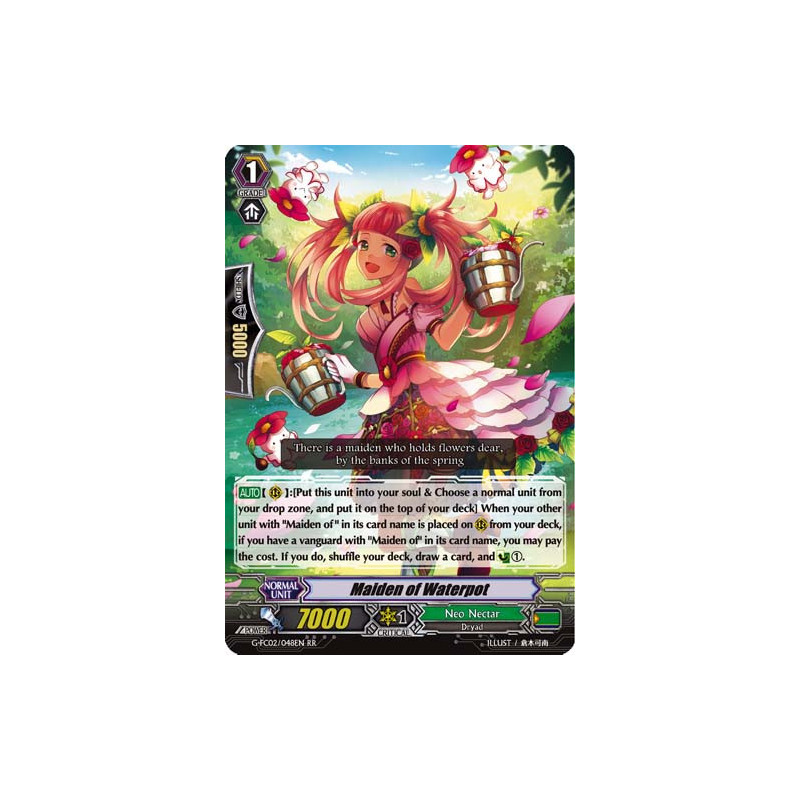 Vanguard_TCG_card_G-FC02_048ENRR_Maiden_of_Waterpot_Fighters_Collection_2016