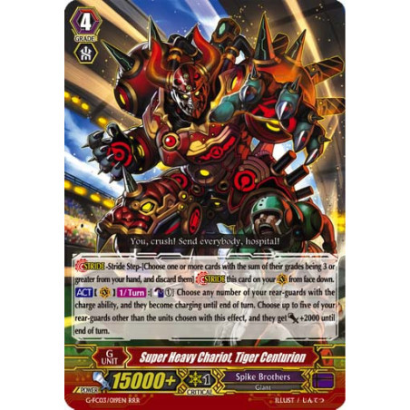 Vanguard_TCG_card_G-FC03_019ENRRR_Super_Heavy_Chariot_Tiger_Centurion_Fighters_Collection_2016
