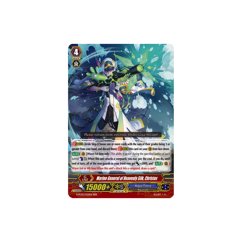Vanguard_TCG_card_G-FC03_022ENRRR_Marine_General_of_Heavenly_Silk_Christos_Fighters_Collection_2016