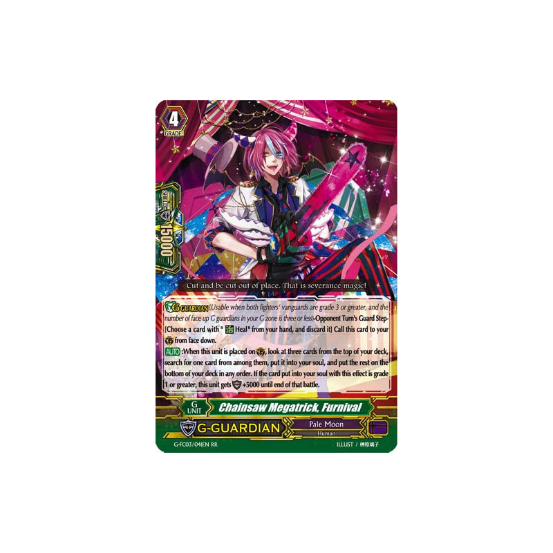 Vanguard_TCG_card_G-FC03_041ENRR_Chainsaw_Megatrick_Furnival_Fighters_Collection_2017