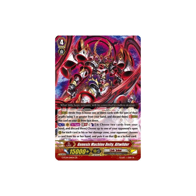 Vanguard_TCG_card_G-FC04_014ENGR_Genesis_Machine_Deity_Altwilder_Fighters_Collection_2017