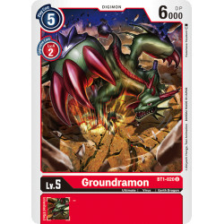 BT1-020 U Groundramon Digimon