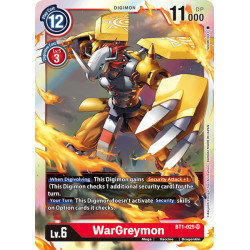 BT1-025 SR WarGreymon Digimon
